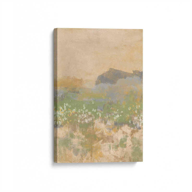 «Blockprint Hillside II» par June Erica Vess, reproduction d'art sur toile, H 30 po x l 20 po