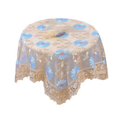 Lace Tablecloth Tea Table Dining Table Cover Bedside Table Cover Modern And Gauze Embroidered Tablecloth Small Round Table Cover