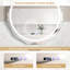 Miroir de salle de bain 30 po x 30 po à DEL avec 3 lumières à intensité variable