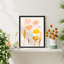 "Pastel Floral Impression Abstract Flower Illustration" sur papier-98265815-98265816