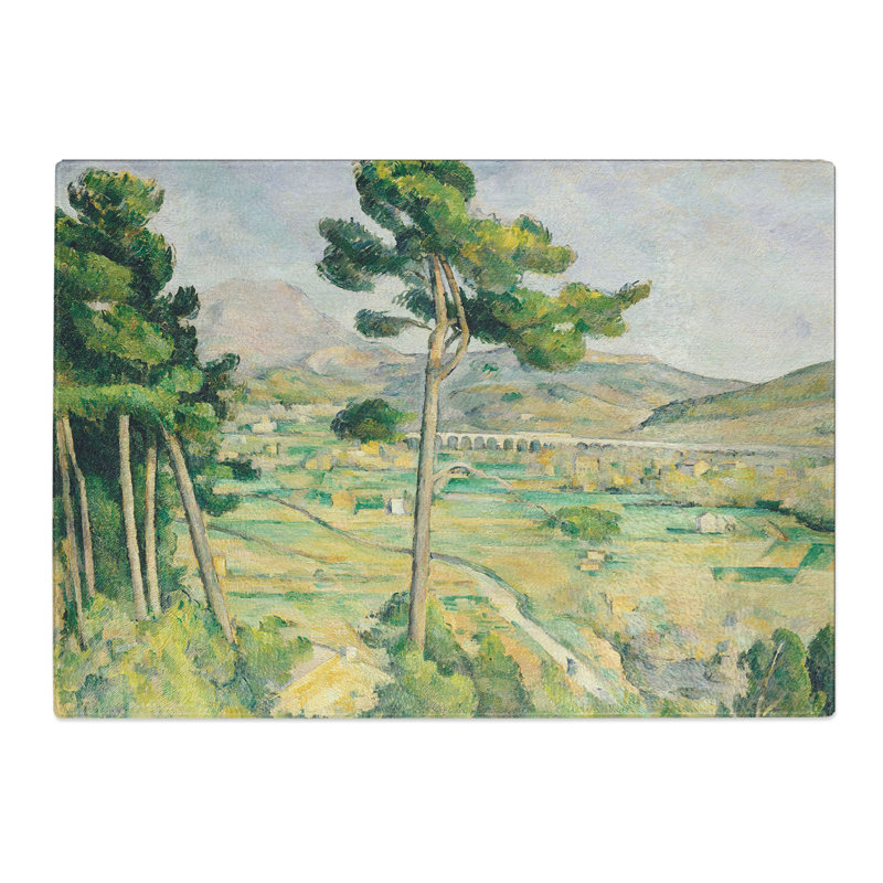 Mont Sainte-Victoire Viaduct by Paul Cezanne Chopping Board, 0.4cm H x 28.5cm W x 39cm L