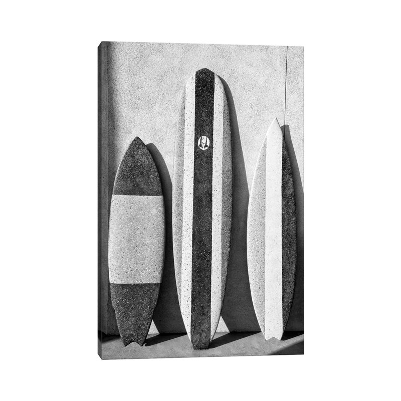 «Black California Series - Surf Boards II» par Philippe Hugonnard - reproduction de photo sur toile tendue