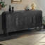 Buffet de rangement courbé avec poignées en bois-371973463