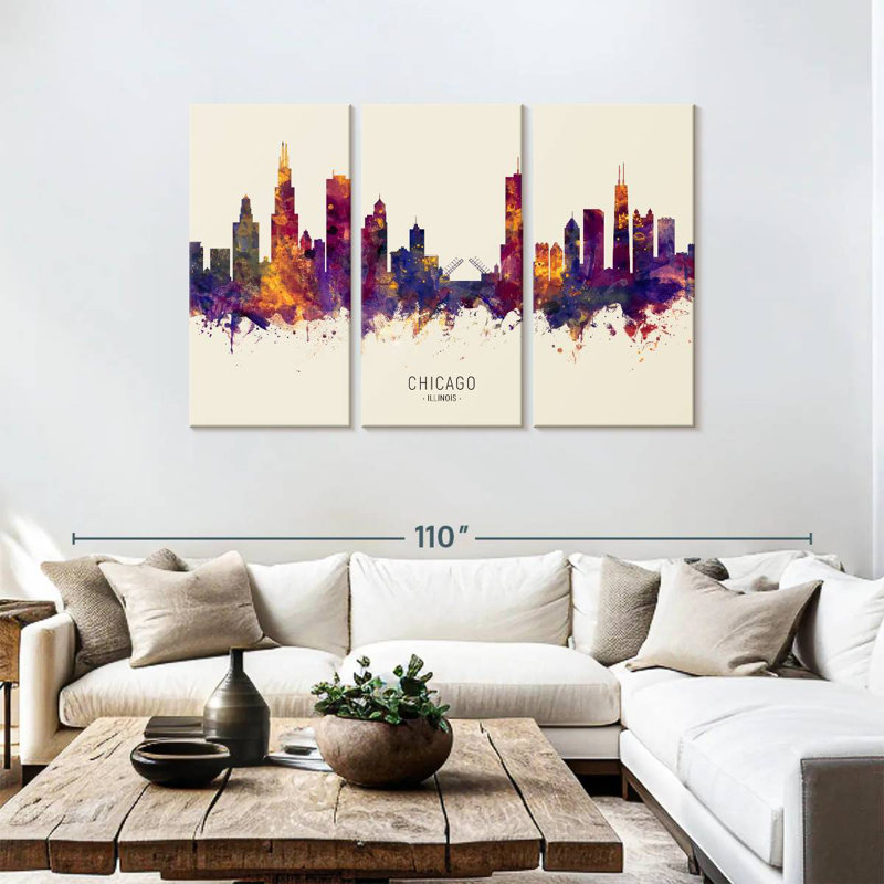 Sebbie Chicago, Illinois, horizon IV, H 48 po x l 74 po