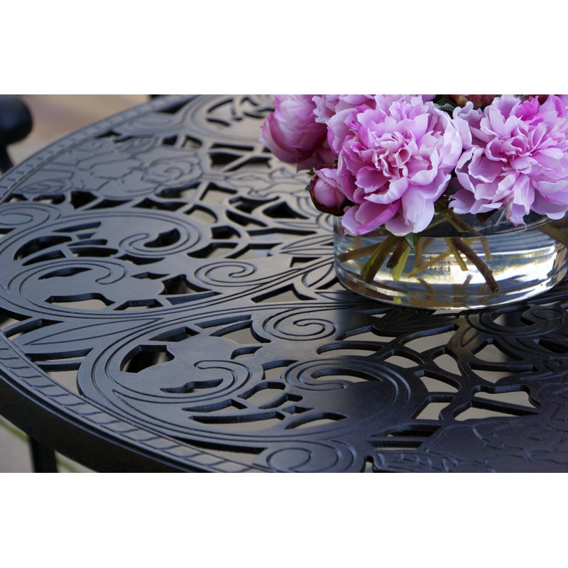 Chafin Round Metal Outdoor Dining Table