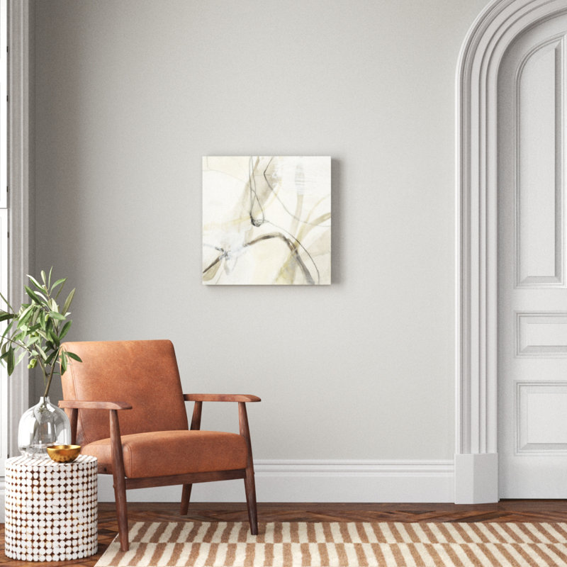 « flowing neutrals ii », reproduction d’art sur toile, H 24 po x l 24 po x P 1 po, Toile tendue