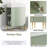 21.6" Green Bathroom vanity, Left side storage