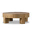 Abaso Round Coffee Table-Rustic Wormwood Oak-1203436840-1203436843