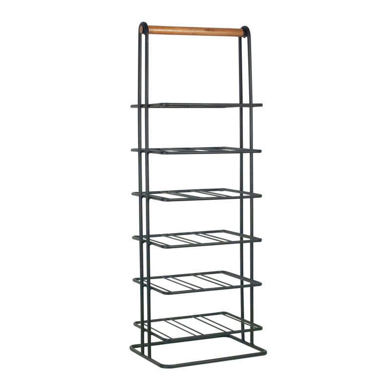 Centerville Floor Wine Bottle Rack in Black