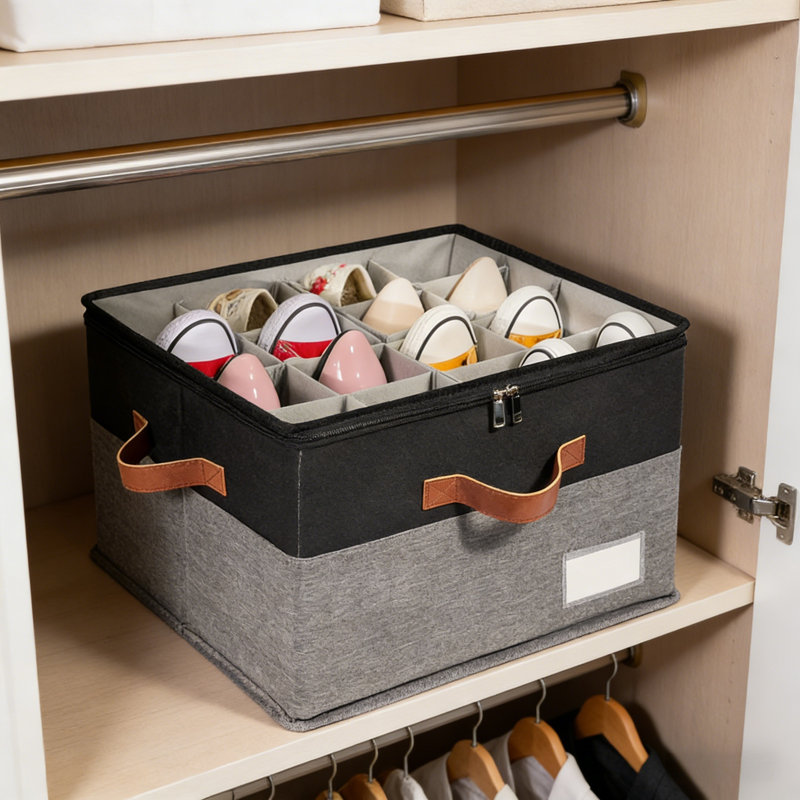 Versastor Multi-Tier Shoe Organizer With Transparent Lid