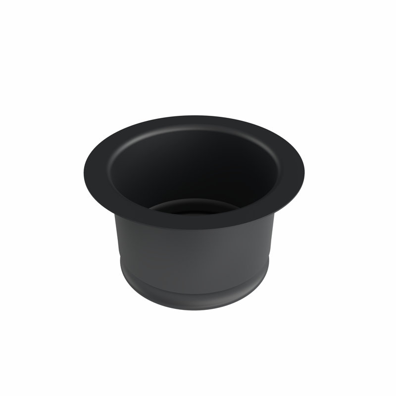 Extended Disposal Flange , Matte Black
