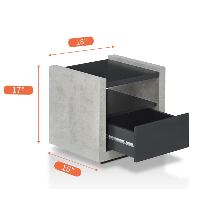 Gare End Table with Storage