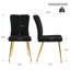 Ensemble de 4 chaises de salle à manger rembourrées