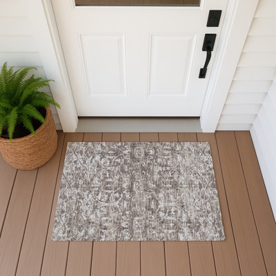 Fenwick Washable Oriental Indoor and Outdoor Area Rug