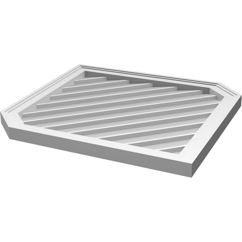 Ventilé vertical à pignon vertical 13/12 po, H 1,5 po x l 30 po x L 38 po