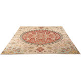 Multicolored Traditional Wool Rug - 9'1" x 12'8"