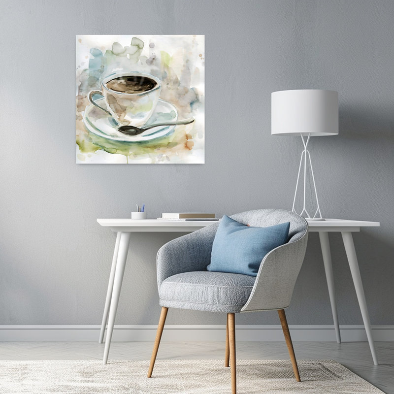 «Soft Morning Blend I», art mural moderne abstrait éthéré, H 24 po x l 24 po