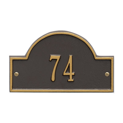 Plaque d'adresse murale 1 ligne