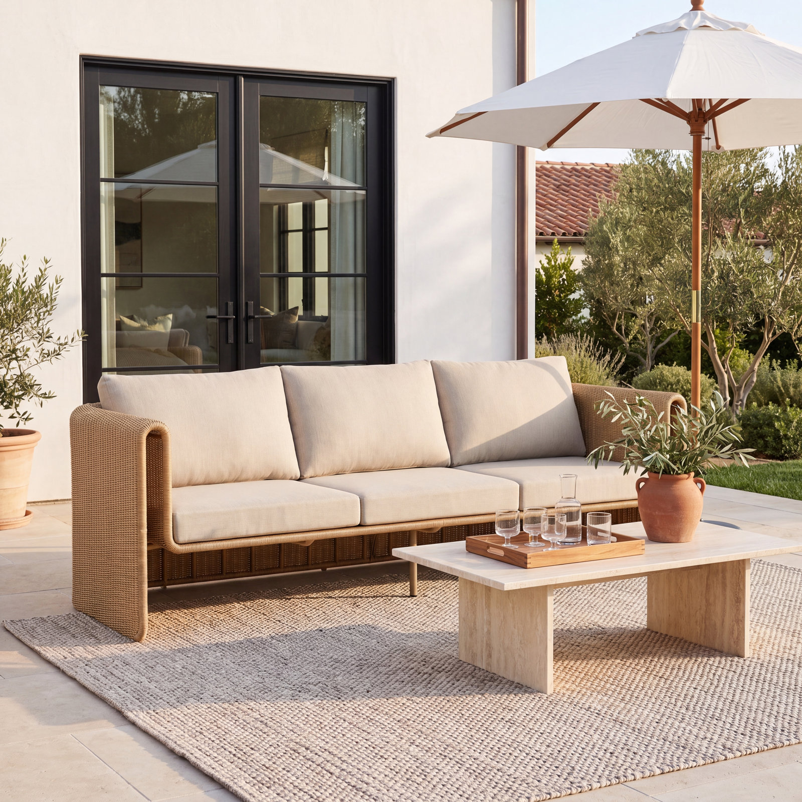Lenore 84" Patio Sofa