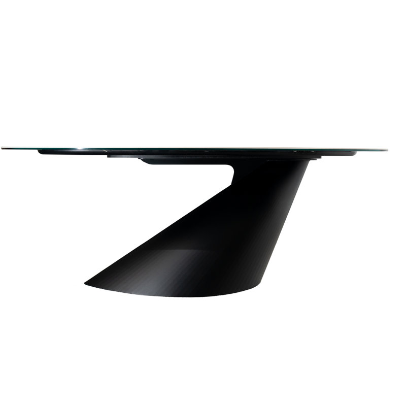Hamtramck Oval Metal Base Dining Table