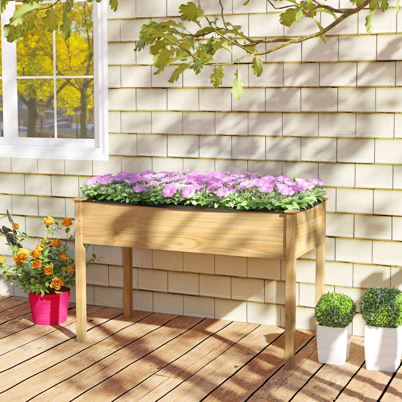 Dharmpal Wood Elevated Planter