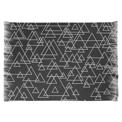 Tapis décoratif triangles éparpillés