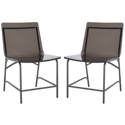 Heichman 18.2'' H Leather Upholstered Metal Armchair
