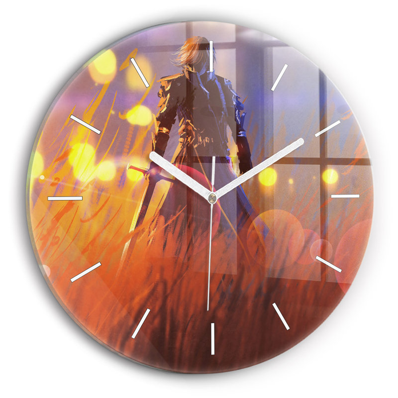 Glass Wall Clock