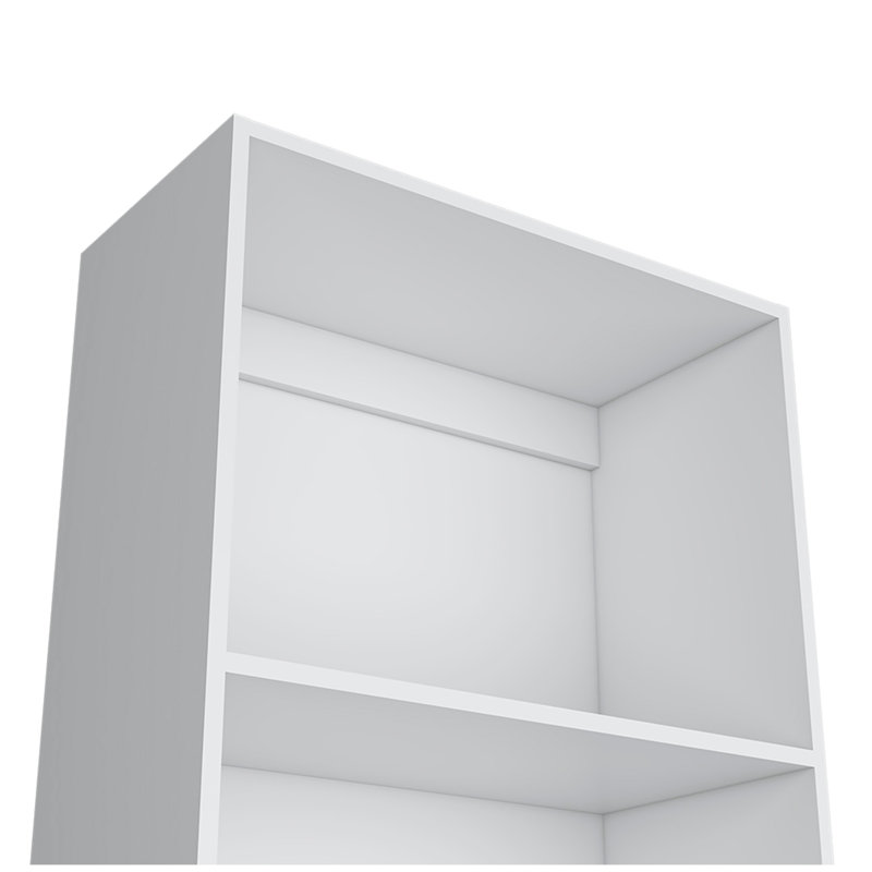 Bibliothèque, bureau, blanc, (4 tablettes) H 71,1 po x l 24,7 po x P 11,7 po, Blanc