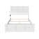 Amear Solid Wood Foundation Bed with Matching Footboard and Built-in USB Charger