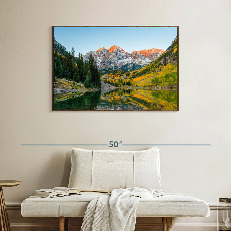 Marron en automne, Cadre flottant noyer, 40 po x 27 po