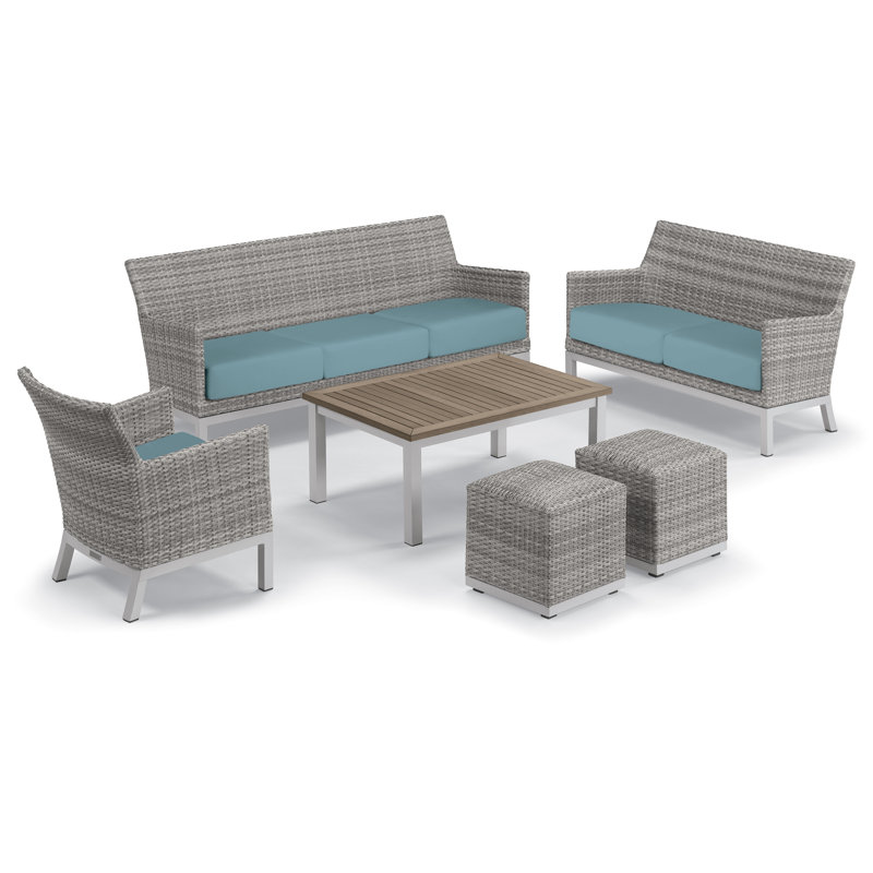 Outdoor - Piece Conversation Set, Ice Blue