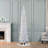 6' Pre-Lit Artificial White Alpine Pencil Tree