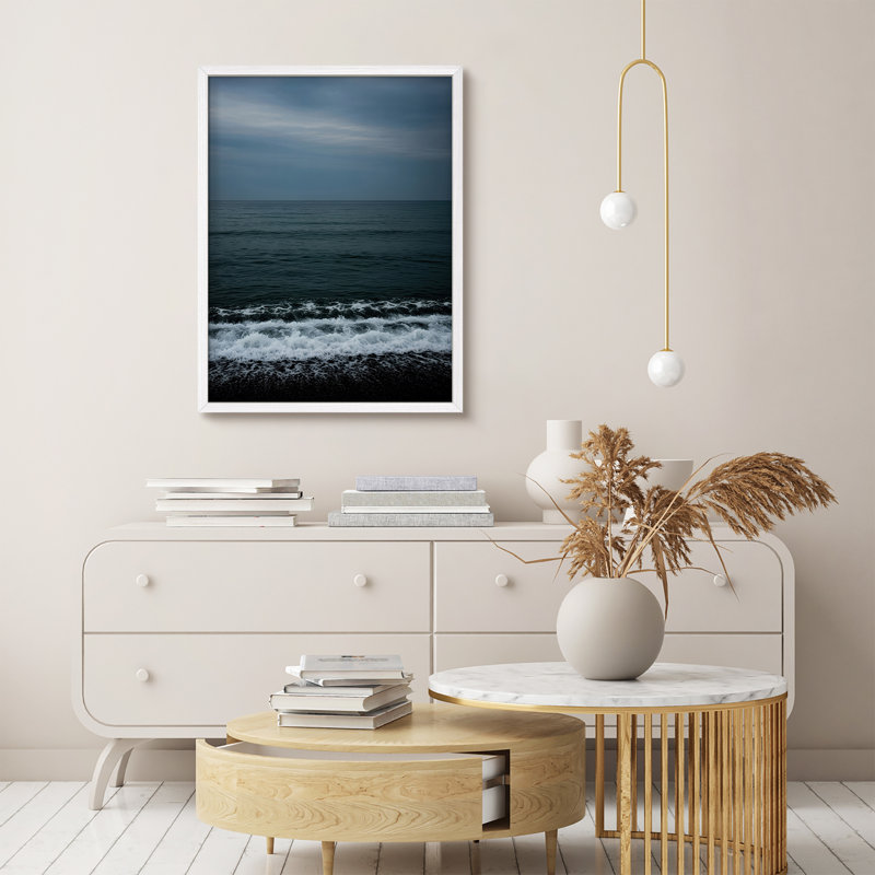 Reproduction de paysage encadrée pour la maison - 11 po x 14 po, H 14 po x l 11 po, Blanc