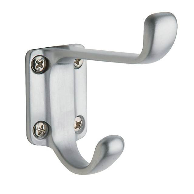 Costume Wall Hook, Satin Chrome