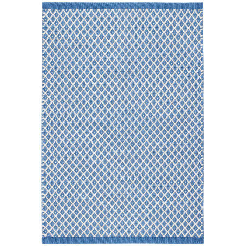 Mainsail French Handwoven Indoor/Outdoor Rug, Rectangle 9' x 12', Blue