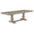 Hewitt 76.5"–94.5" Extendable Dining Table – Double Pedestal Base · Transitional · Wire-Brushed Gray-1164565058-1157731388