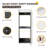 12" Floating Bathroom Side Cabinet With Soft Close Door-1812852451