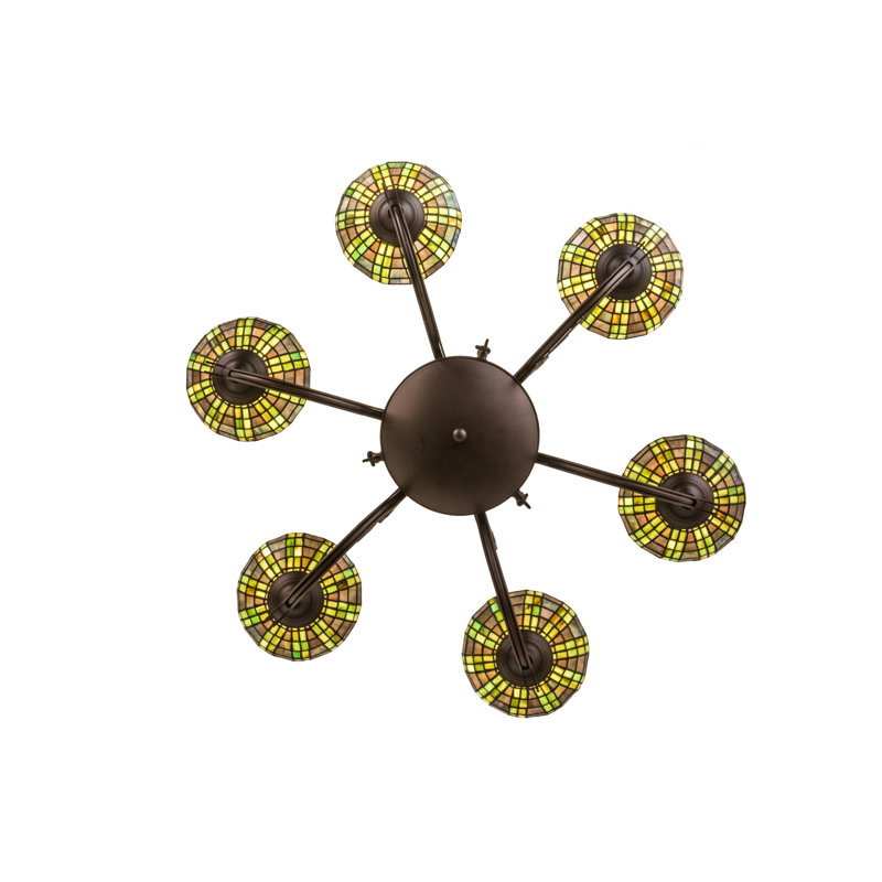 Jeweled 6 - Light Chandelier