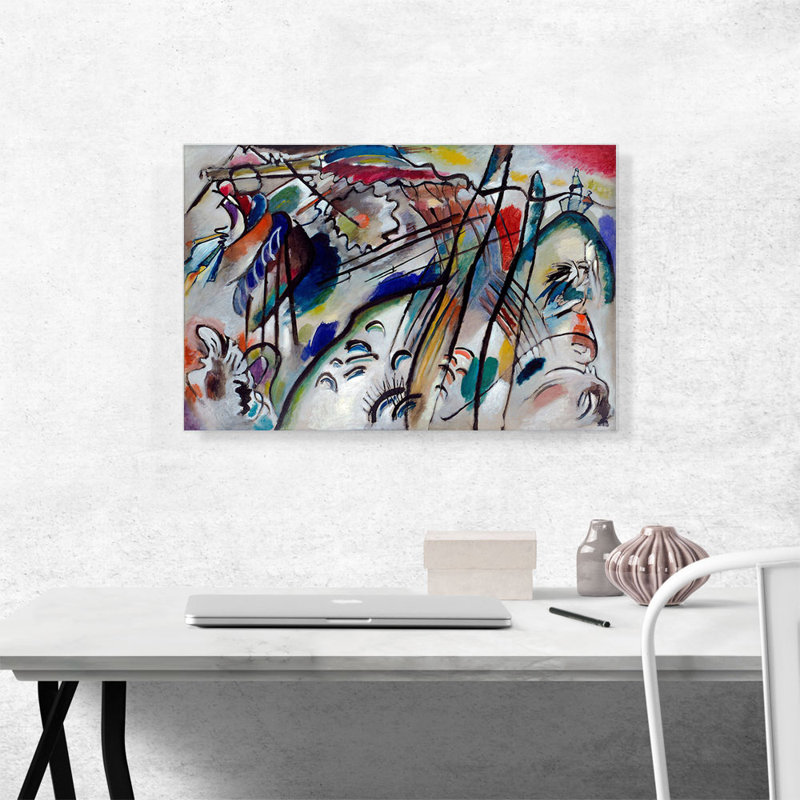 " Improvisation 28 First Version 1912 " by Wassily Kandinsky, 18" H x 26" W x 0.75" D