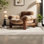 Chaise de loisirs minimaliste en flanelle de bois massif