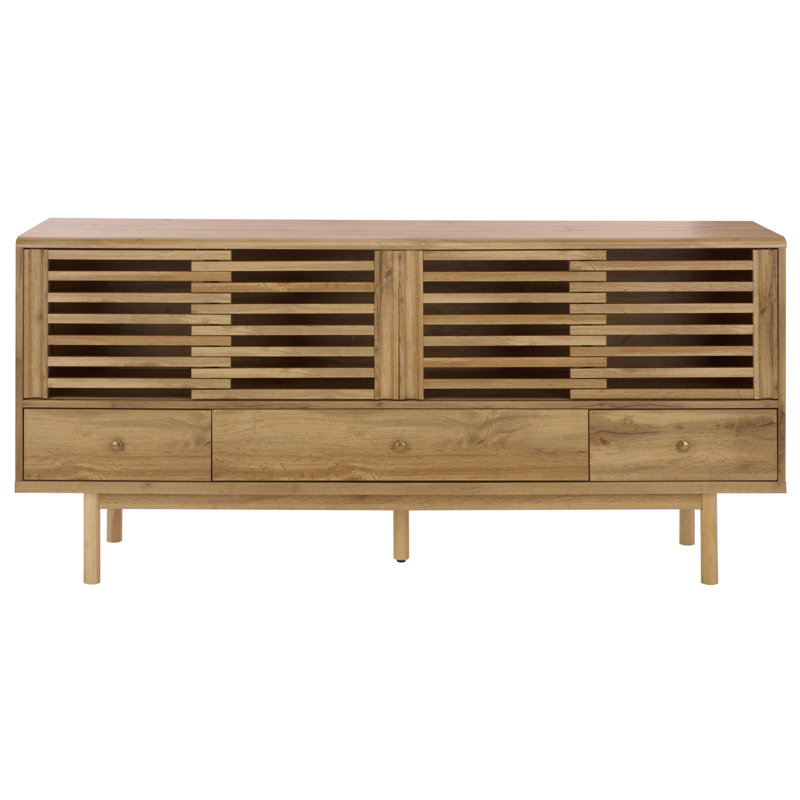 Adrin 3 Drawer Sideboard/TV Stand, Oak