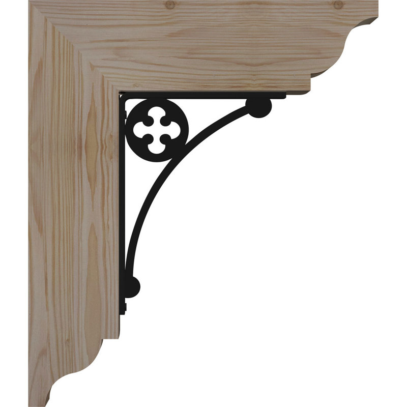 Crochet de fer traditionnel 4 po Crawley, H 18 po x P 15 1/2 po, Sapin de Douglas l 3 1/2 po x T 4 po (lisse)