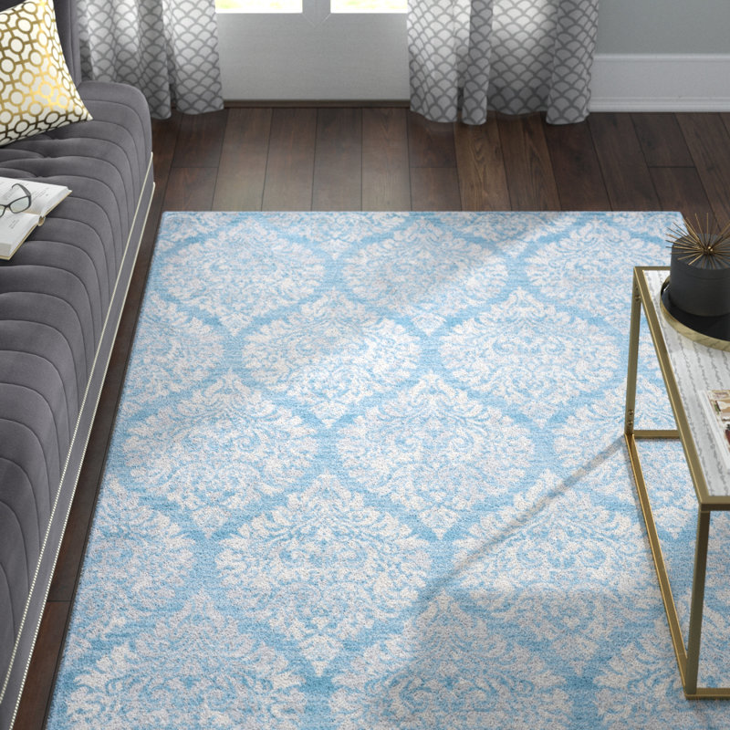 Alondria Performance Geometric Rug, Rectangle 6'7" x 9'