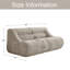 Canapé moderne 63 po 2 places en chenille désossée pour petits espaces 63 po-530228154