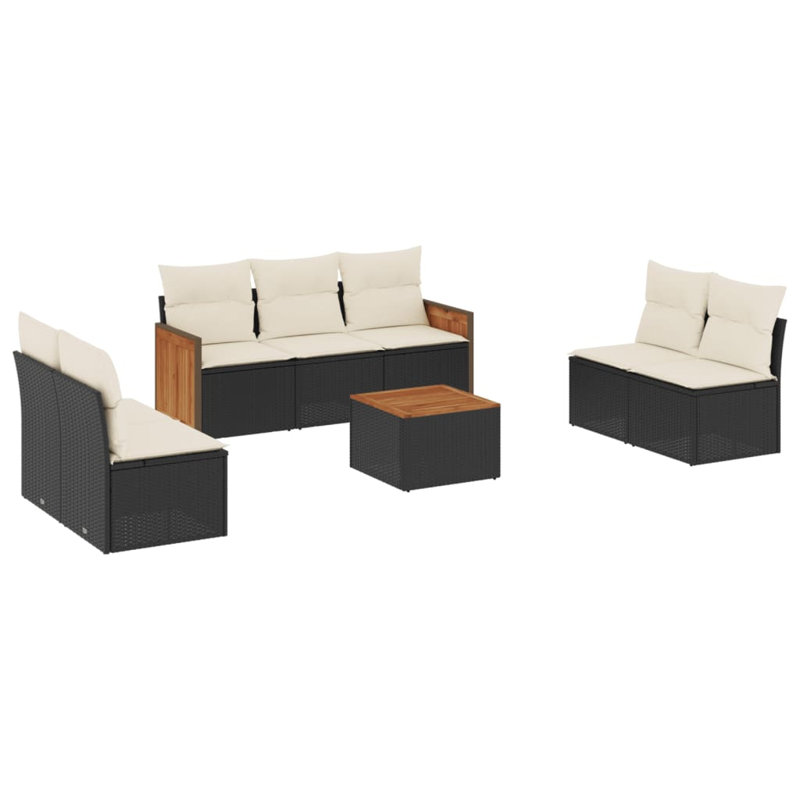 Ensemble de canapé de jardin Vidaxl PE