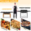 3-Burner High Pressure Propane Outdoor Stove with Removable Side Shelves and Windscreen