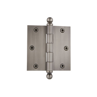 Nostalgic Warehouse 3.5" x 3.5" Ball Tip Residential Hinge with Square Corners