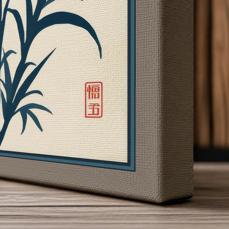 Carnation in Red Botanical - Wrapped Canvas, 24x16 - 61.0 x 40.6 cm, Taupe Border