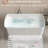 49'' Acrylic Freestanding Soaking Tub, Japanese Style, Overflow, Glossy Finish, Seated Design For Recovery Pop - Up Drain, Relaxation